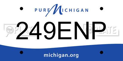 249ENP Michigan License Plate