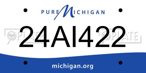 24AI422 Michigan License Plate