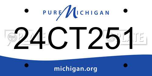 24CT251 Michigan License Plate