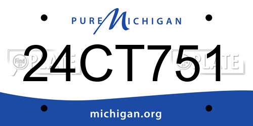 24CT751 Michigan License Plate