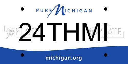 24THMI Michigan License Plate