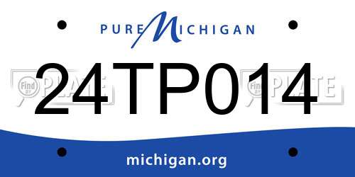 24TP014 Michigan License Plate