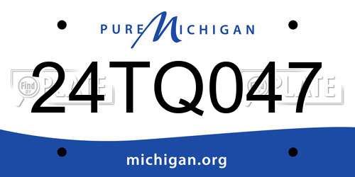 24TQ047 Michigan License Plate