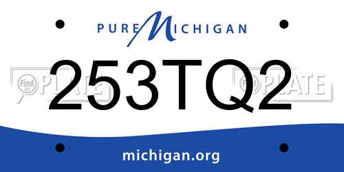 253TQ2 Michigan License Plate