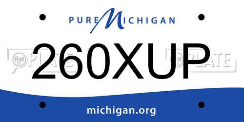 260XUP Michigan License Plate