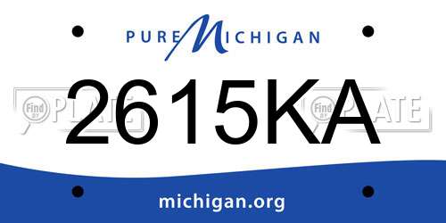 2615KA Michigan License Plate