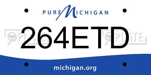 264ETD Michigan License Plate