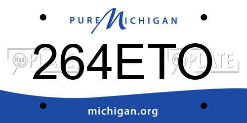 264ETO Michigan License Plate