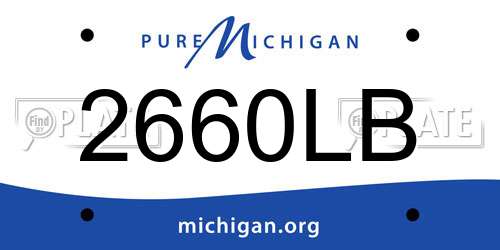 2660LB Michigan License Plate