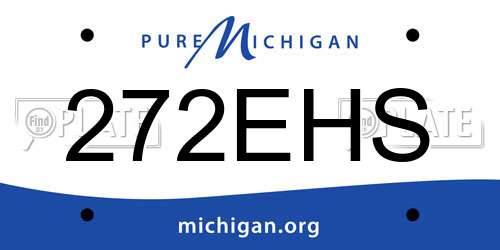 272EHS Michigan License Plate