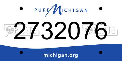 2732076 Michigan License Plate