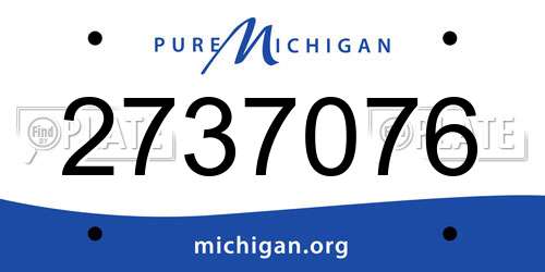 2737076 Michigan License Plate