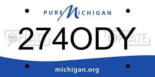 274ODY Michigan License Plate