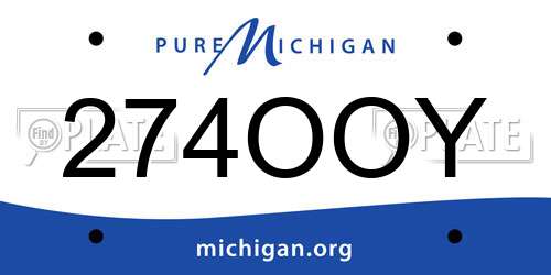 274OOY Michigan License Plate
