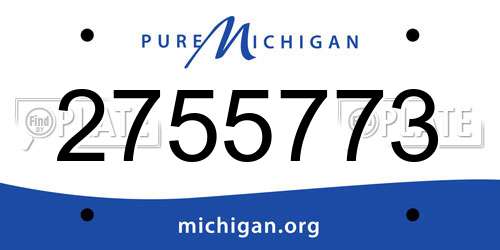 2755773 Michigan License Plate