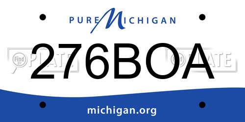 276BOA Michigan License Plate