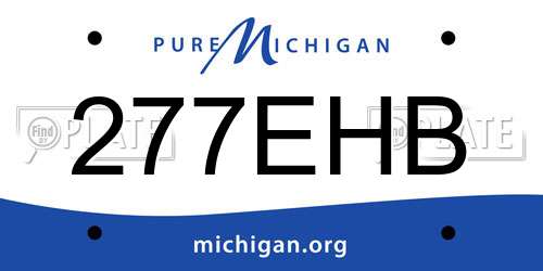 277EHB Michigan License Plate