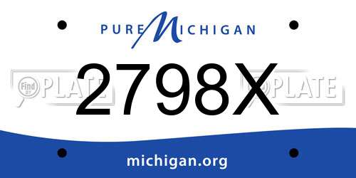 2798X Michigan License Plate