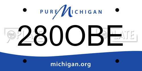 280OBE Michigan License Plate