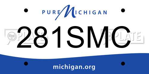 281SMC Michigan License Plate
