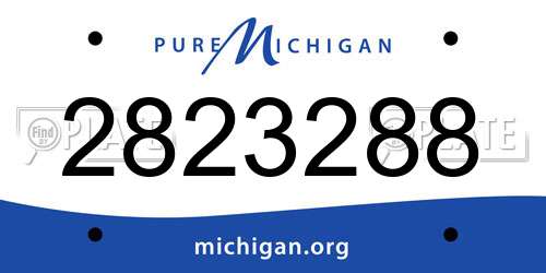 2823288 Michigan License Plate