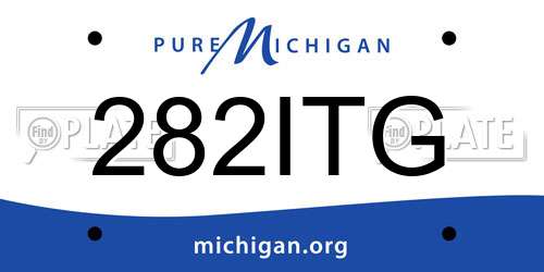 282ITG Michigan License Plate