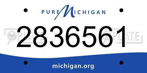 2836561 Michigan License Plate