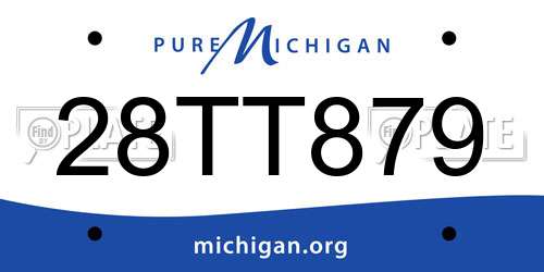 28TT879 Michigan License Plate