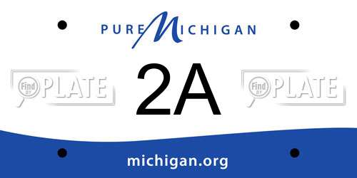 2A Michigan License Plate