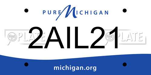 2AIL21 Michigan License Plate