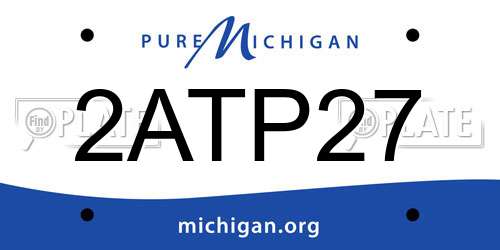 2ATP27 Michigan License Plate