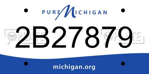 2B27879 Michigan License Plate