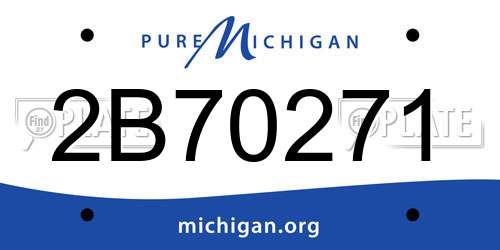 2B70271 Michigan License Plate