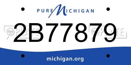 2B77879 Michigan License Plate
