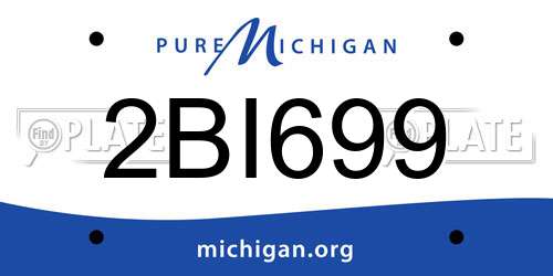2BI699 Michigan License Plate