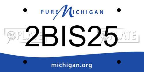 2BIS25 Michigan License Plate