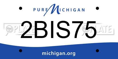 2BIS75 Michigan License Plate