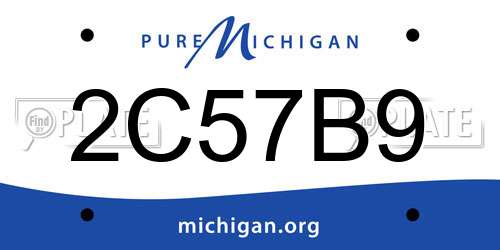 2C57B9 Michigan License Plate