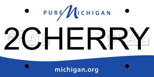 2CHERRY Michigan License Plate