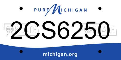 2CS6250 Michigan License Plate