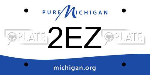 2EZ Michigan License Plate