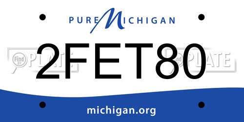 2FET80 Michigan License Plate