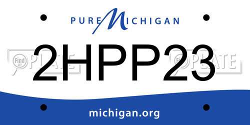 2HPP23 Michigan License Plate