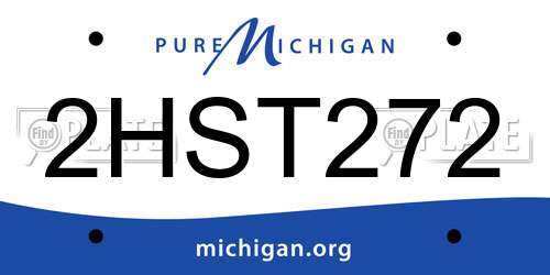 2HST272 Michigan License Plate