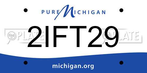 2IFT29 Michigan License Plate