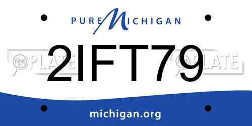 2IFT79 Michigan License Plate