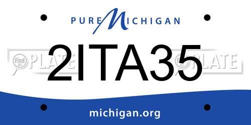 2ITA35 Michigan License Plate