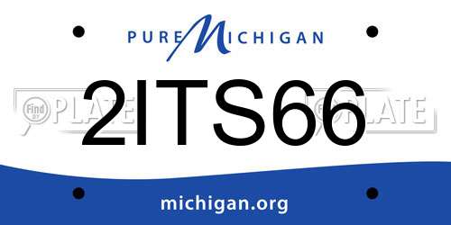 2ITS66 Michigan License Plate