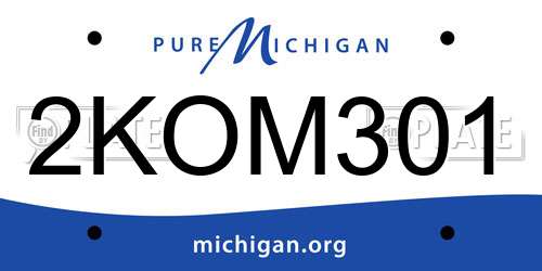 2KOM301 Michigan License Plate