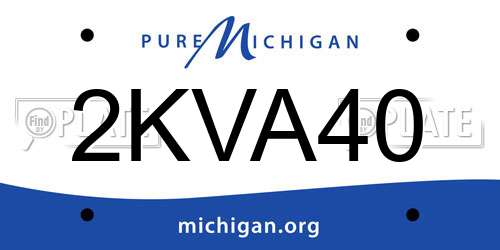 2KVA40 Michigan License Plate